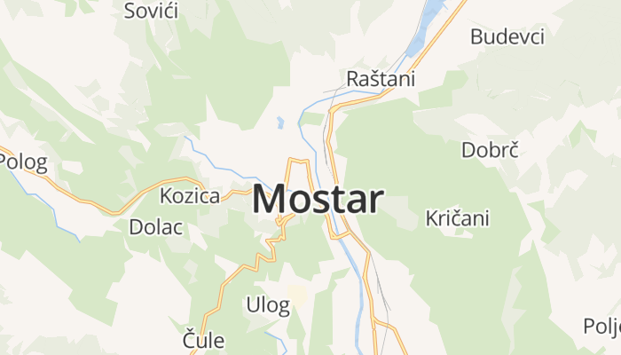 Mostar online kaart