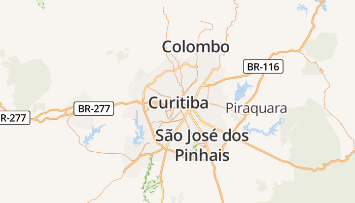 Curitiba online kaart