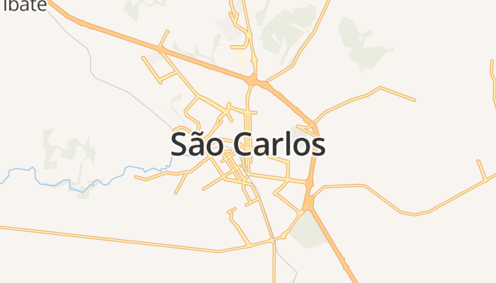 São Carlos online kaart