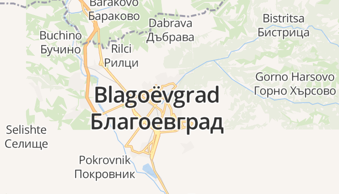 Blagoëvgrad online kaart