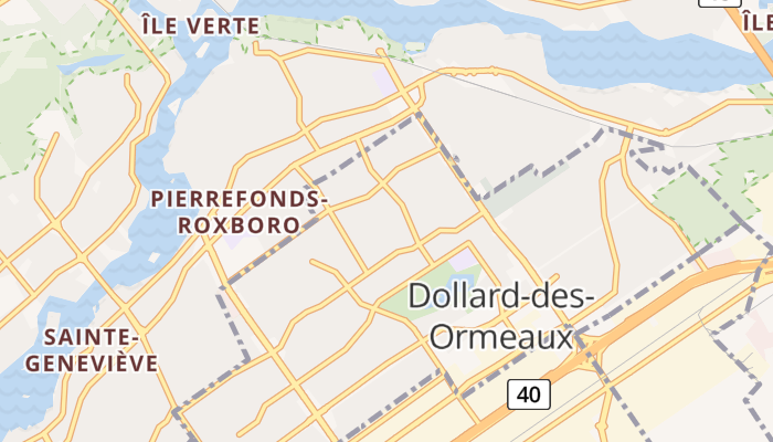 Dollard-des-Ormeaux online kaart