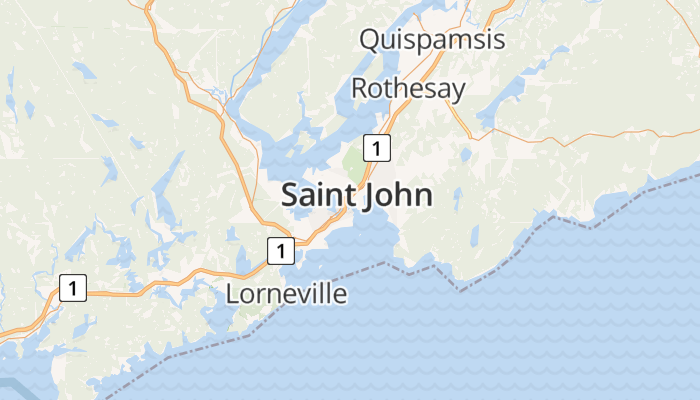 Saint John online kaart
