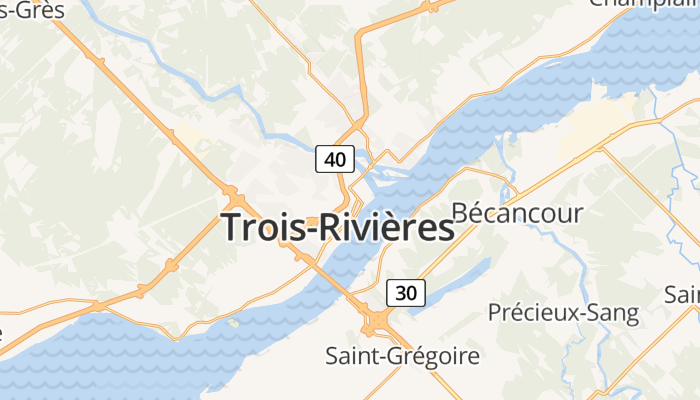 Trois-Rivières online kaart