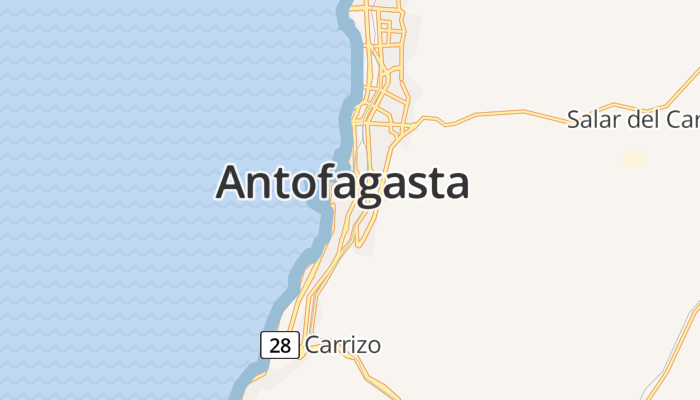 Antofagasta online kaart