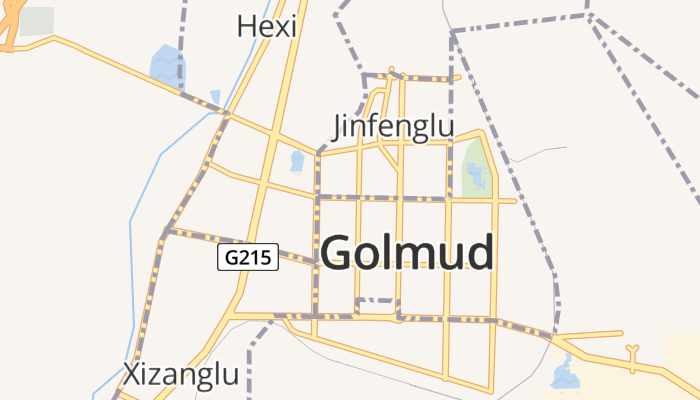 Golmud online kaart