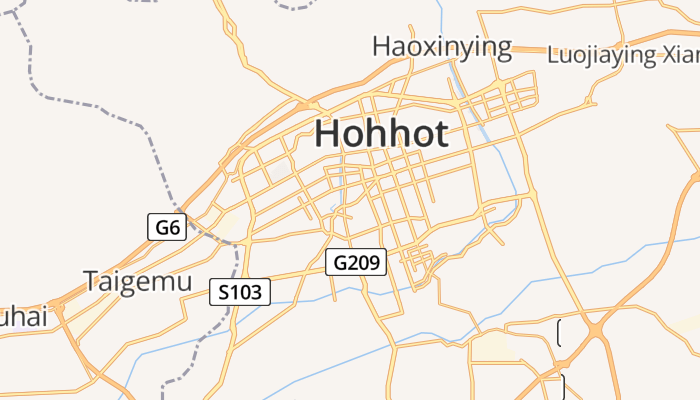 Hohhot online kaart