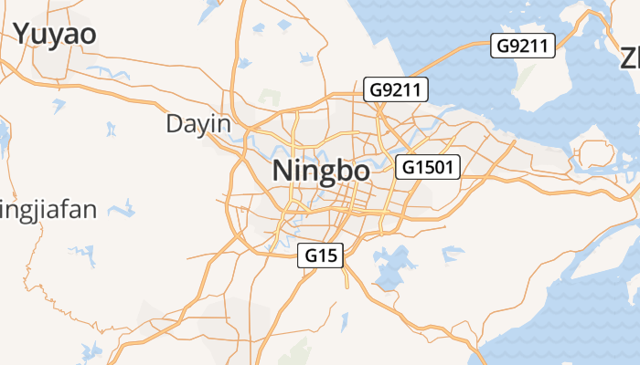 Ningbo online kaart