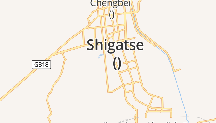 Shigatse online kaart