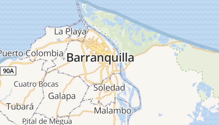 Barranquilla online kaart