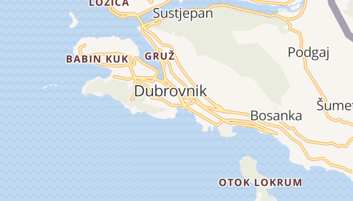 Dubrovnik online kaart