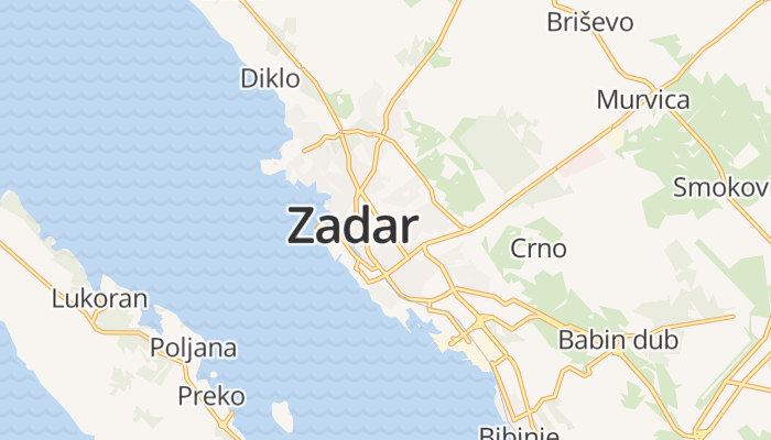Zadar online kaart