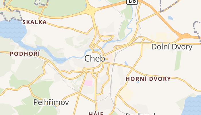 Cheb online kaart