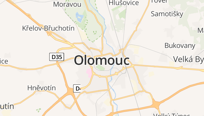 Olomouc online kaart