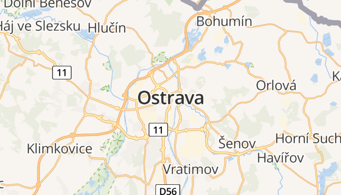 Ostrava online kaart