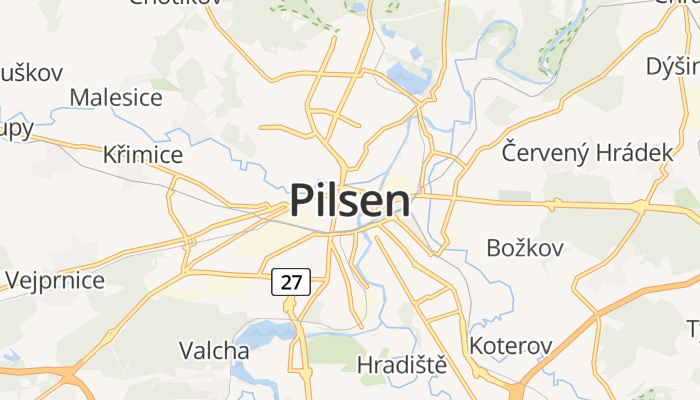 Pilsen online kaart