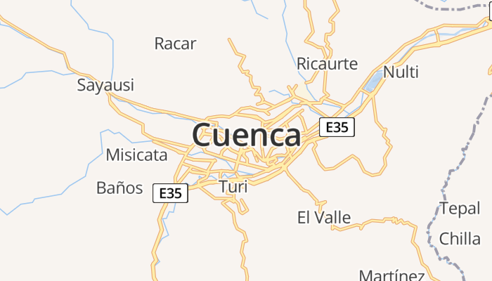 Cuenca online kaart