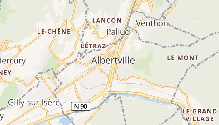 Albertville online kaart