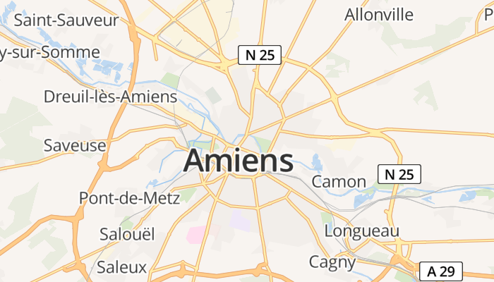 Amiens online kaart