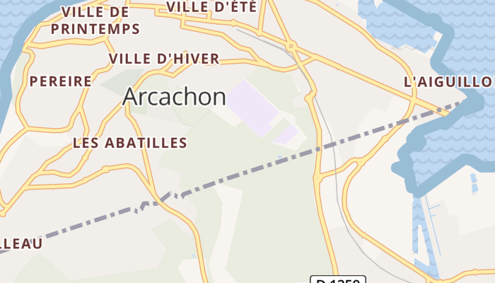 Arcachon online kaart