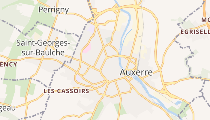 Auxerre online kaart