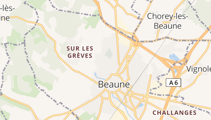 Beaune online kaart