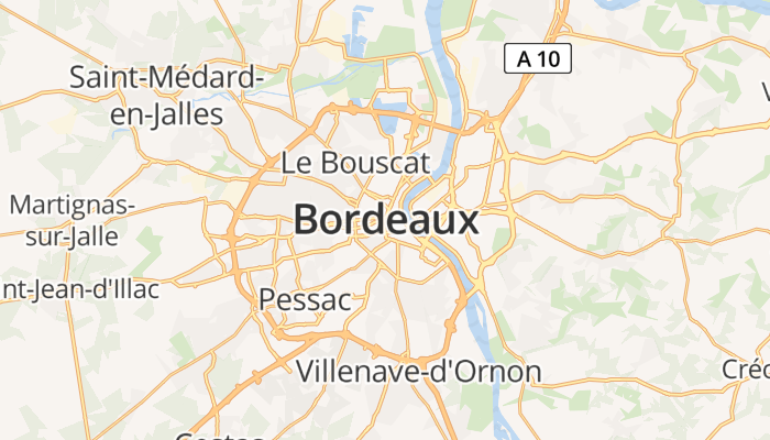 Bordeaux online kaart