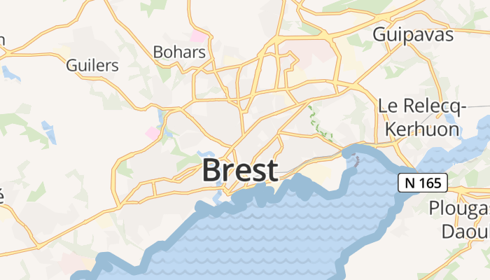 Brest online kaart