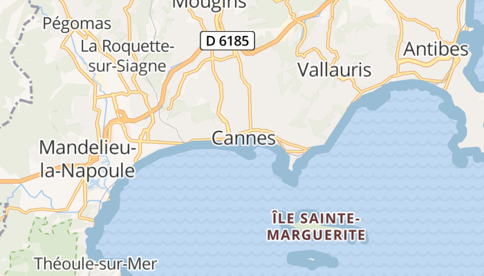 Cannes online kaart