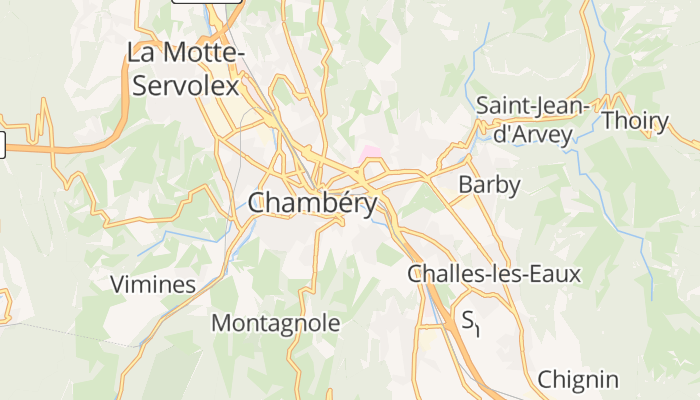 Chambéry online kaart