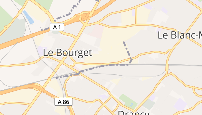Le Bourget online kaart