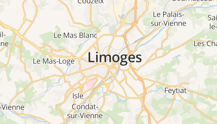 Limoges online kaart