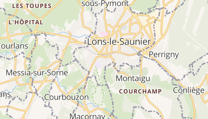 Lons-le-Saunier online kaart
