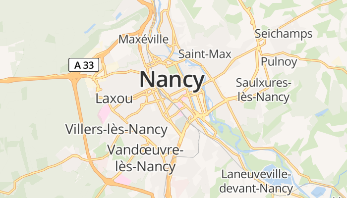 Nancy online kaart