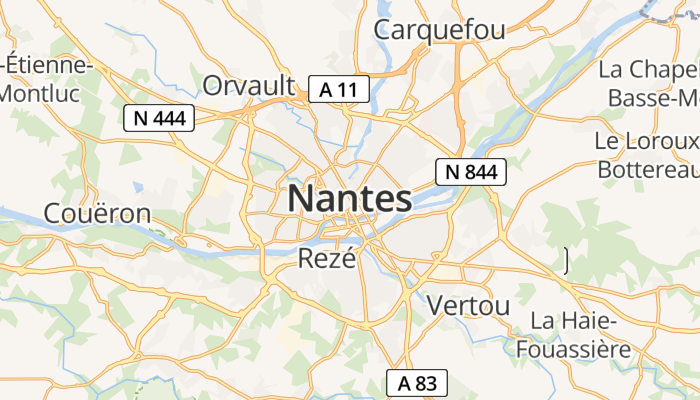 Nantes online kaart
