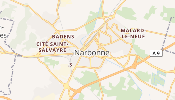 Narbonne online kaart