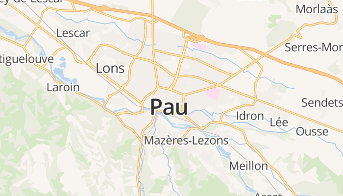 Pau online kaart