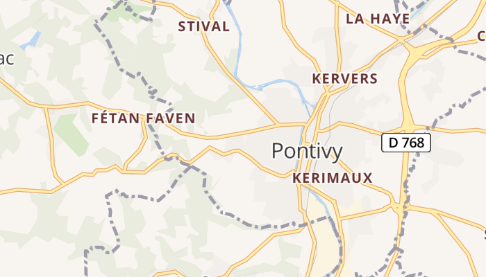 Pontivy online kaart