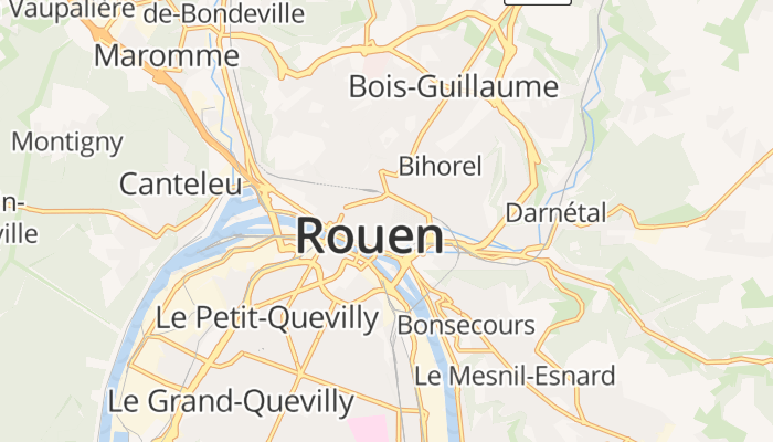 Rouen online kaart