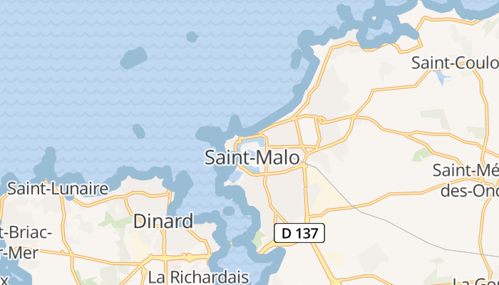 Saint-Malo online kaart