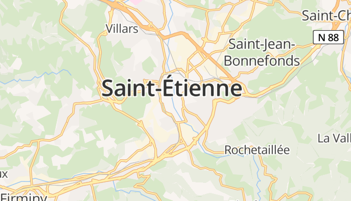 Saint-Étienne online kaart