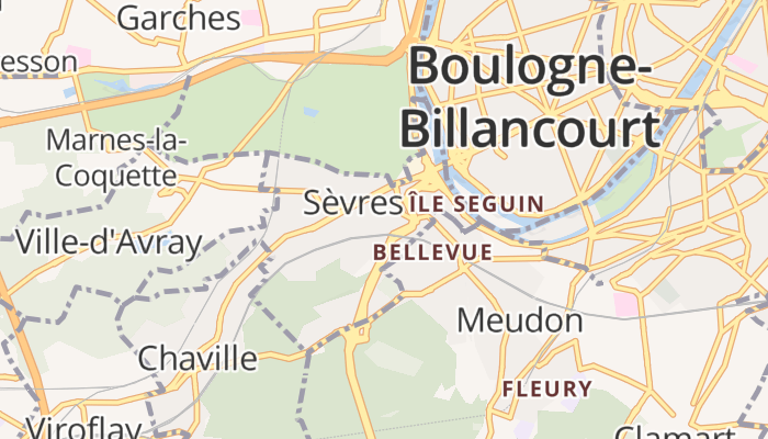 Sèvres online kaart