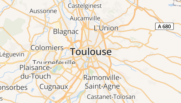 Toulouse online kaart