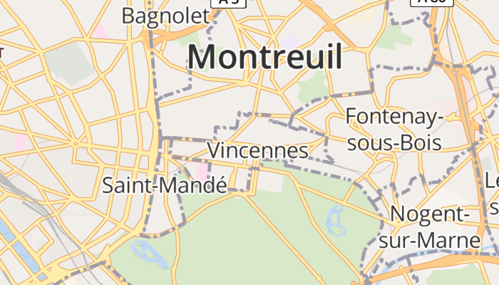 Vincennes online kaart
