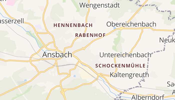 Ansbach online kaart