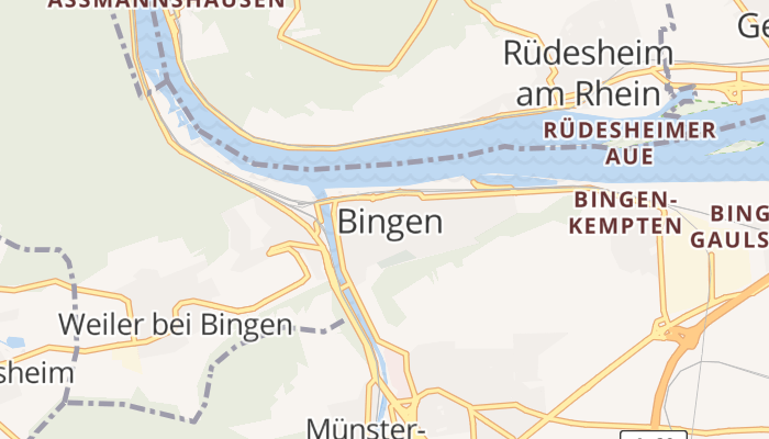 Bingen am Rhein online kaart