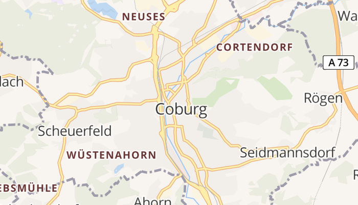 Coburg online kaart