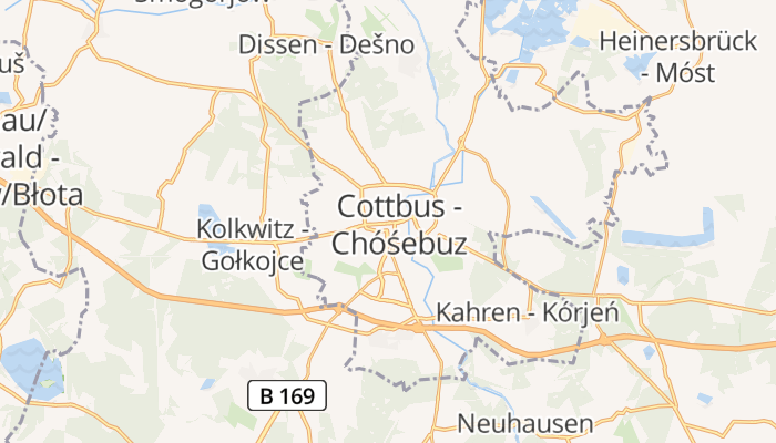 Cottbus online kaart