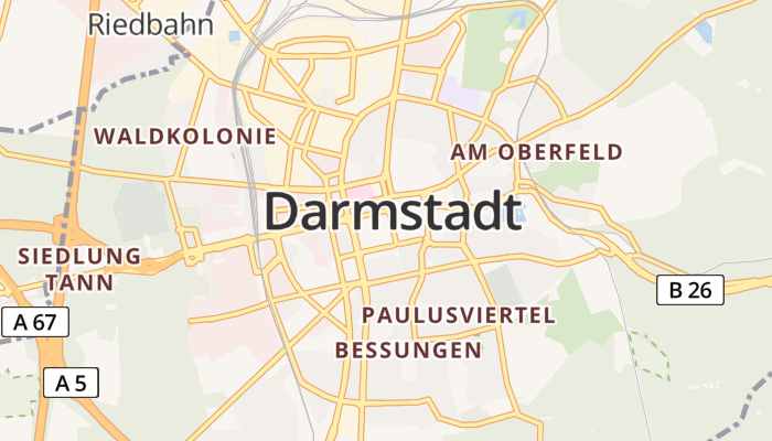 Darmstadt online kaart