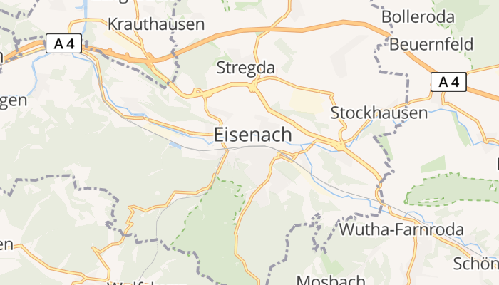 Eisenach online kaart