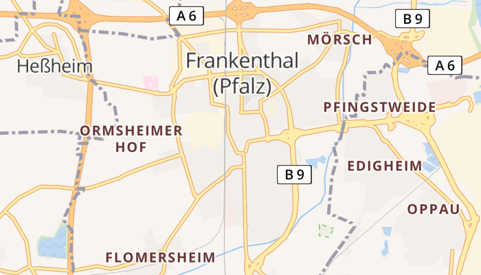 Frankenthal online kaart